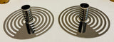 Pair of Swedish Contemporary Chrome Eightmood Candleholders