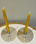 Pair of Swedish Contemporary Chrome Eightmood Candleholders