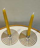 Pair of Swedish Contemporary Chrome Eightmood Candleholders