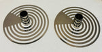 Pair of Swedish Contemporary Chrome Eightmood Candleholders