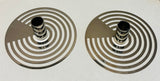 Pair of Swedish Contemporary Chrome Eightmood Candleholders