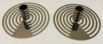 Pair of Swedish Contemporary Chrome Eightmood Candleholders