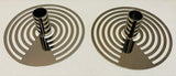 Pair of Swedish Contemporary Chrome Eightmood Candleholders
