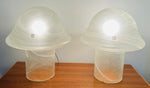 Pair of 1970s Putzler Grey Mushroom Table Lamps