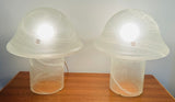 Pair of 1970s Putzler Grey Mushroom Table Lamps