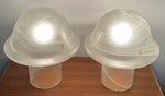 Pair of 1970s Putzler Grey Mushroom Table Lamps