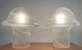 Pair of 1970s Putzler Grey Mushroom Table Lamps