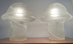 Pair of 1970s Putzler Grey Mushroom Table Lamps