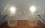 Pair of 1970s Putzler Grey Mushroom Table Lamps
