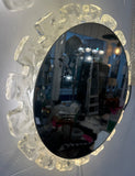 Pair of 1970s German Hillebrand Illuminated Acrylic Wall Mirrors
