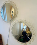 Pair of 1970s German Hillebrand Illuminated Acrylic Wall Mirrors