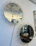 Pair of 1970s German Hillebrand Illuminated Acrylic Wall Mirrors