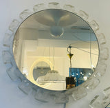 Pair of 1970s German Hillebrand Illuminated Acrylic Wall Mirrors
