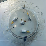 Pair of 1970s German Hillebrand Illuminated Acrylic Wall Mirrors