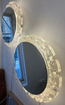 Pair of 1970s German Hillebrand Illuminated Acrylic Wall Mirrors