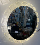 Pair of 1970s German Hillebrand Illuminated Acrylic Wall Mirrors