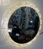 Pair of 1970s German Hillebrand Illuminated Acrylic Wall Mirrors