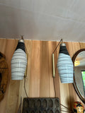 Pair of 1960s Czech Zukov Suspended Hanging Wall Lights