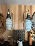 Pair of 1960s Czech Zukov Suspended Hanging Wall Lights