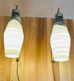 Pair of 1960s Czech Zukov Suspended Hanging Wall Lights