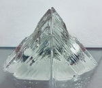 Pair of 1970s Peill & Putzler Iced Glass Bookend Candleholders