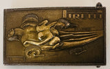 Rare Circa 1970s French Pirelli Salvador Dali Brass Belt Buckle