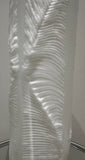 1970s Peill & Putzler White "Feather" Cylindrical Vase