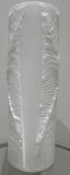 1970s Peill & Putzler White "Feather" Cylindrical Vase