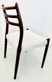 Set of 4 Niels O. Møller Model 78 Rosewood Dining Chairs