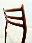 Set of 4 Niels O. Møller Model 78 Rosewood Dining Chairs