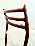 Set of 4 Niels O. Møller Model 78 Rosewood Dining Chairs