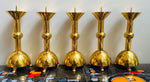 Set of 5 1950s German Brutalist Church Candleholders