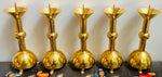 Set of 5 1950s German Brutalist Church Candleholders