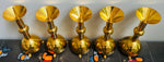 Set of 5 1950s German Brutalist Church Candleholders