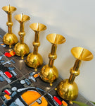 Set of 5 1950s German Brutalist Church Candleholders