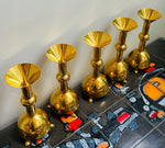Set of 5 1950s German Brutalist Church Candleholders