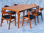 Set of 6 1960s Danish Erik Kirkegaard Model 49b Teak Dining Chairs