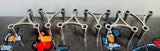 Set of Six German 1960s 3Plus Sinodin Silver-Plated Candle Holders