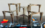Set of Six German 1960s 3Plus Sinodin Silver-Plated Candle Holders