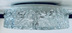 Small 1960s Kaiser Leuchten Textured Glass Flush Mount