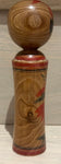 Small Vintage Grained Japanese Traditional Kokeshi Doll