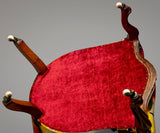 Victorian Armchair Reupholstered in Timorous Beasties fabric