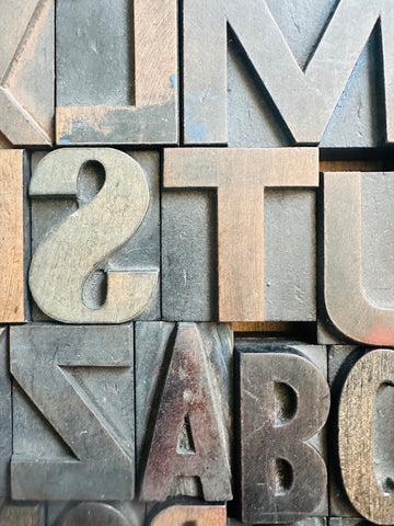 Block Lettering 1930s Vintage 1930s 3 Alphabet Industrial Wooden Letter Printing Blocks ...