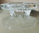 Vintage 1980s Swedish Nybro "Iceberg" Glass Ashtray