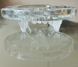 Vintage 1980s Swedish Nybro "Iceberg" Glass Ashtray