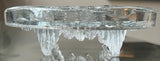 Vintage 1980s Swedish Nybro "Iceberg" Glass Ashtray