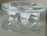 Vintage 1980s Swedish Nybro "Iceberg" Glass Ashtray