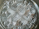 Vintage 1980s Swedish Nybro "Iceberg" Glass Ashtray