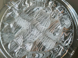 Vintage 1980s Swedish Nybro "Iceberg" Glass Ashtray