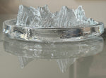 Vintage 1980s Swedish Nybro "Iceberg" Glass Ashtray